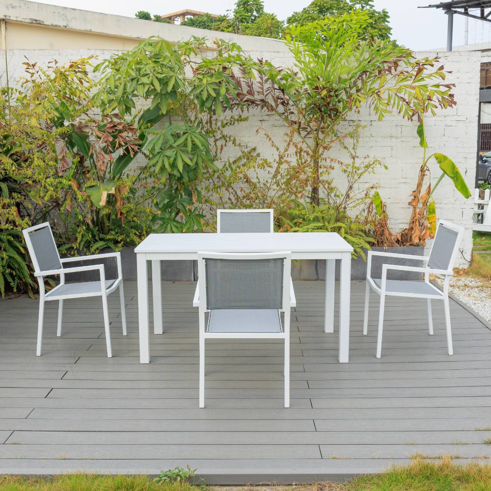 Noosa 5 Piece Dining (140/76) - White image 0
