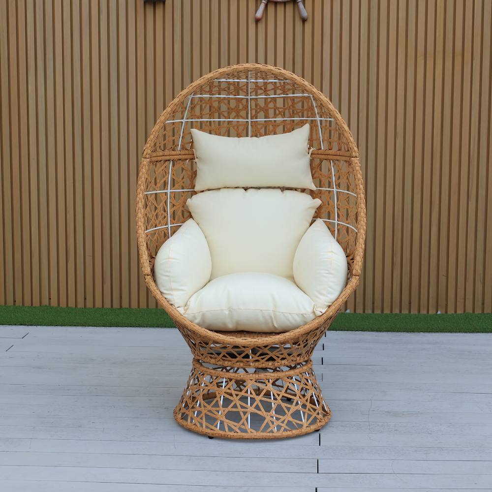 Noosa Swivel Egg Chair - White image 3