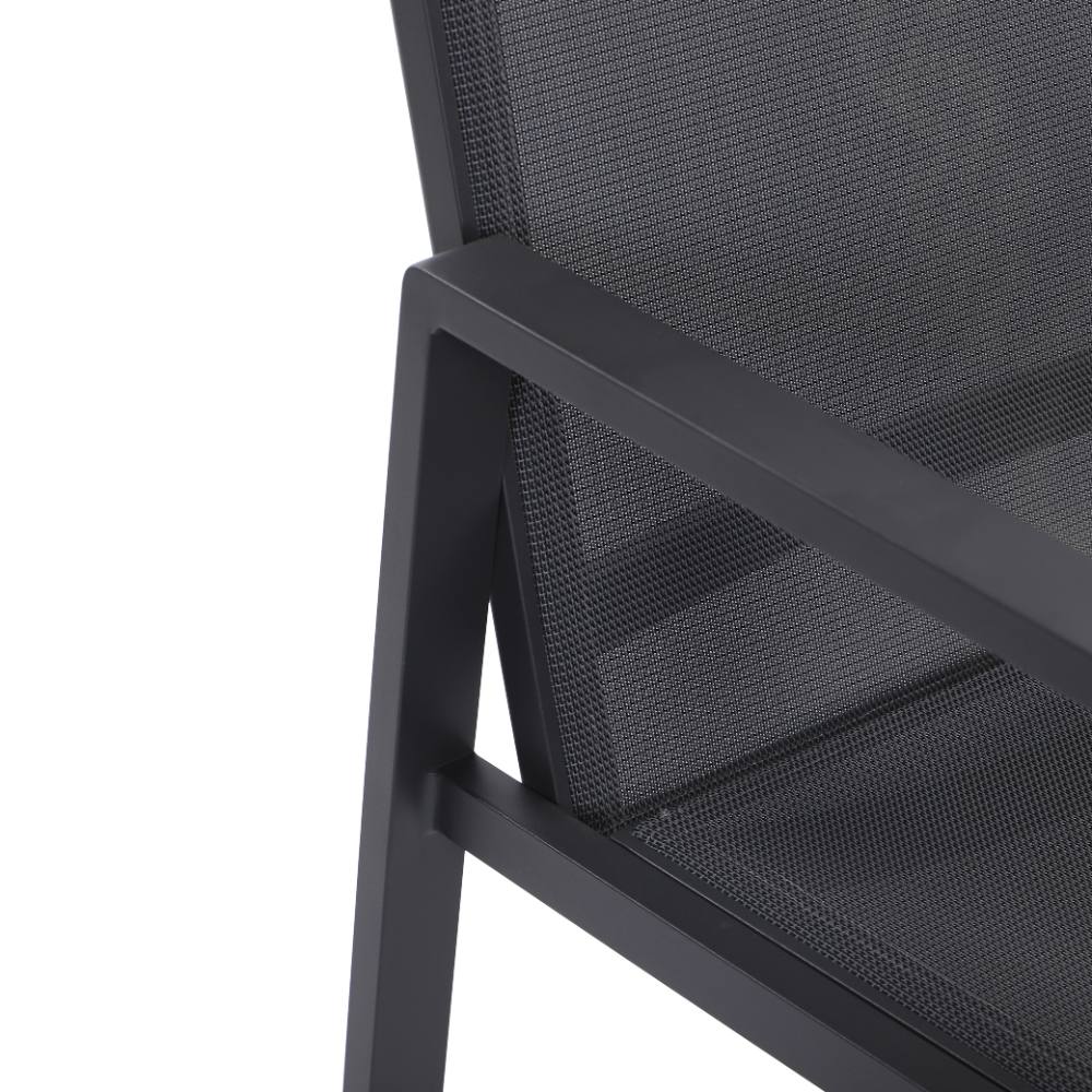Bondi Sling 5 Piece Dining (140/76) - Gunmetal image 7