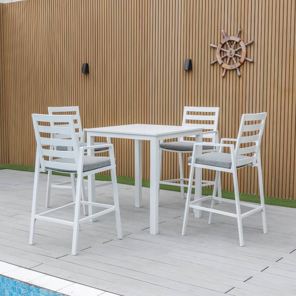 Bondi 5 Piece Square Bar - White image 1