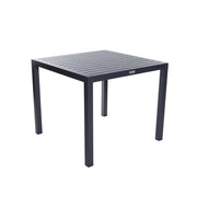 Noosa Dining Table 90 x 90cm (Table ONLY) - Gunmetal – hero