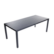 Noosa Dining Table 200 x 90cm - Gunmetal – hero