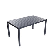 Noosa Dining Table 150 x 90cm - Gunmetal – hero
