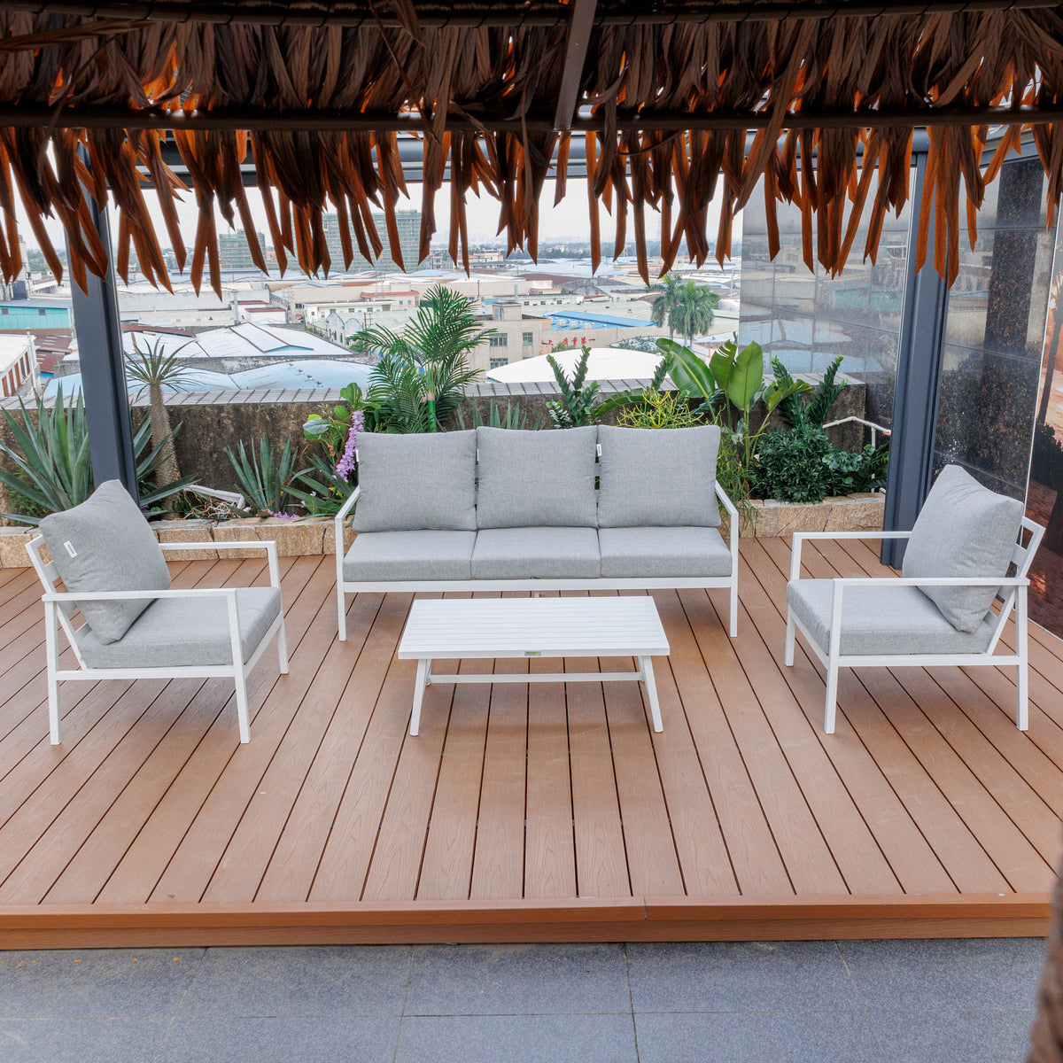 Noosa Triple 4 Piece Lounge Set - White – lifestyle, secondary