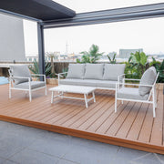 Noosa Triple 4 Piece Lounge Set - White – hero