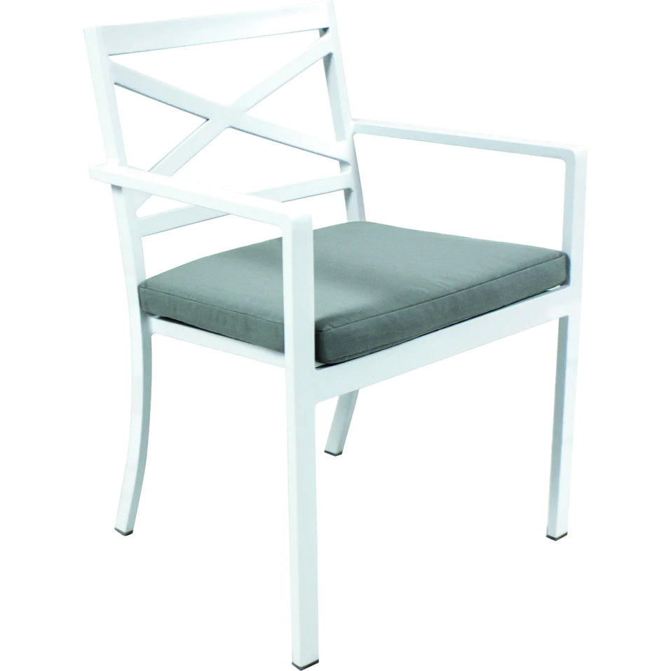 Shelta Bridgeport Premium Aluminium Dining Chair with Arms image 0