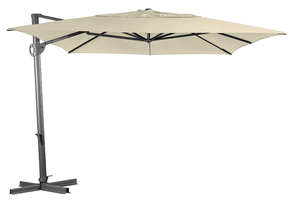 Shelta Savannah 400 x 300cm Cantilever Umbrella – Natural Canopy image 0