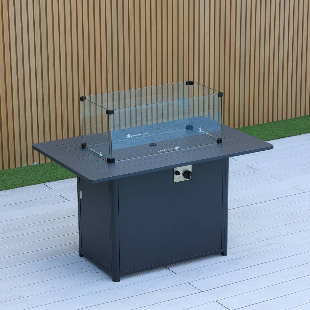 Bondi Gas Fire Pit Coffee Table - Gunmetal image 8