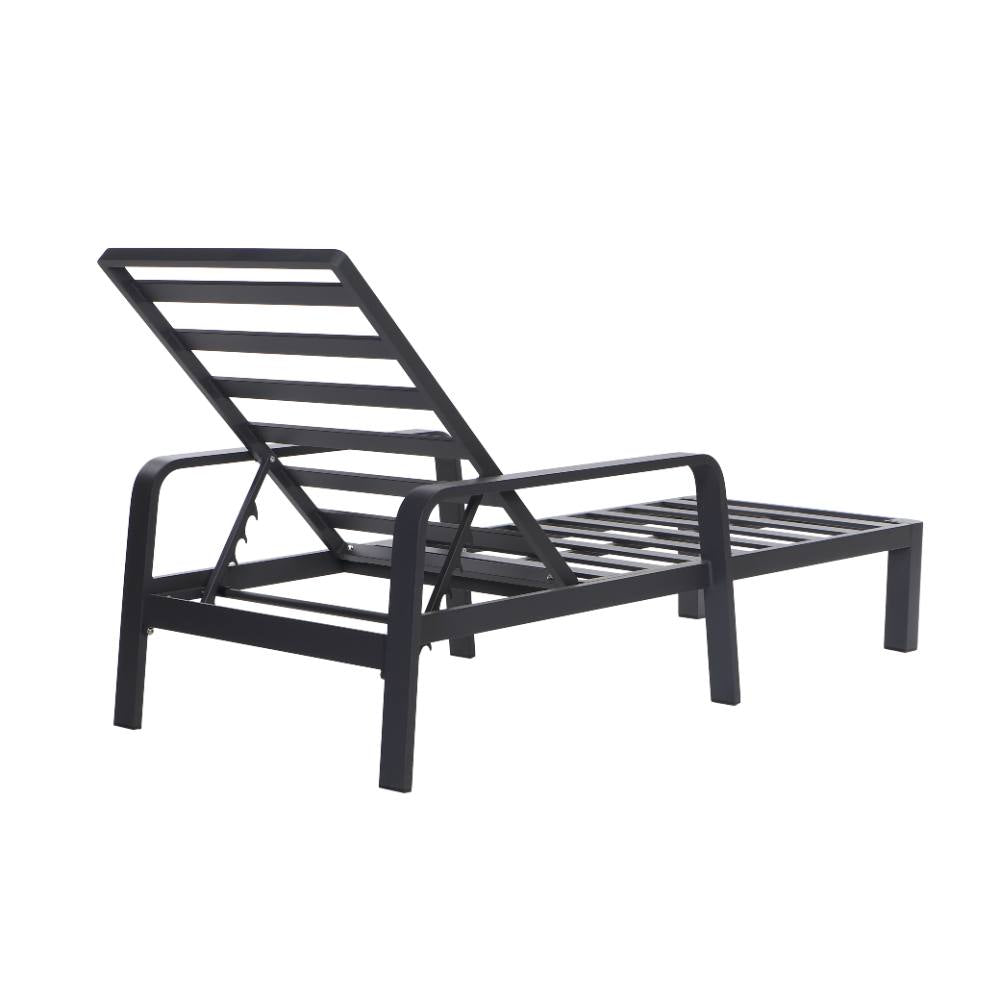 Bondi Sun Lounge with Cushion - Gunmetal image 27