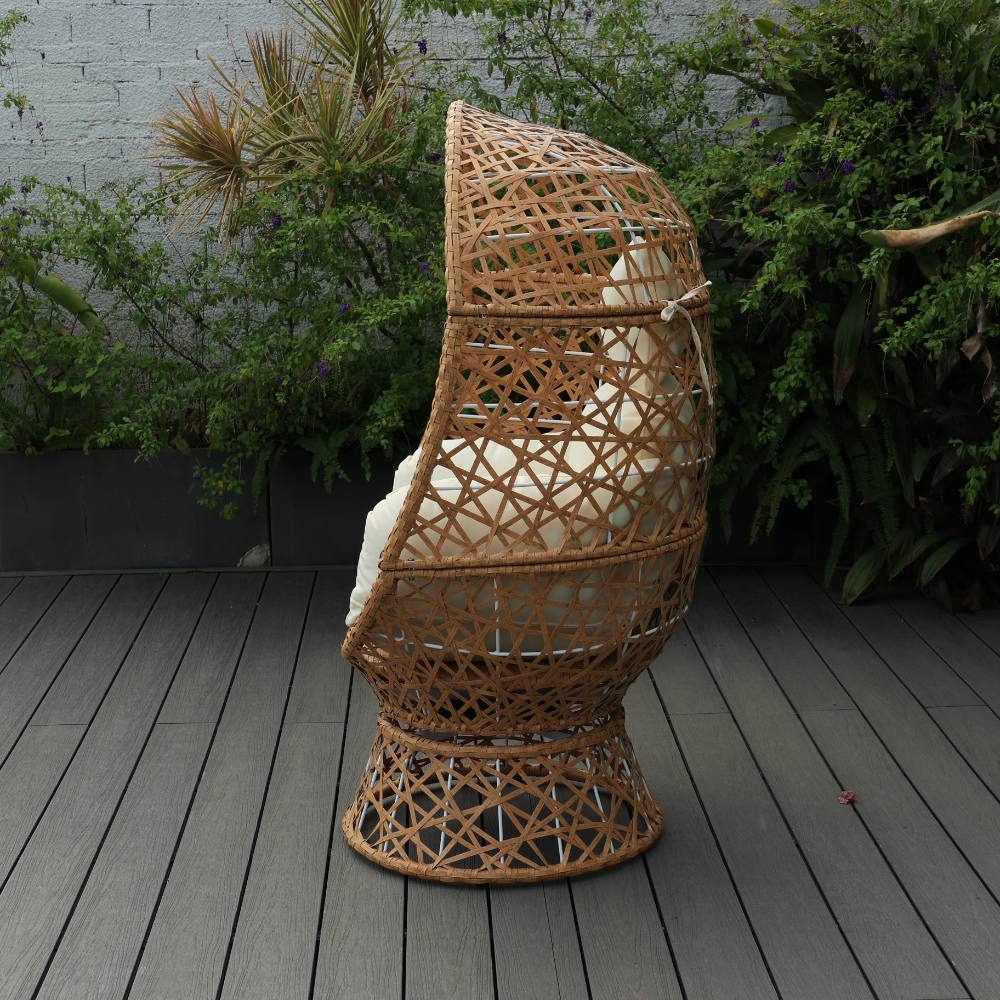 Noosa Swivel Egg Chair - White image 2