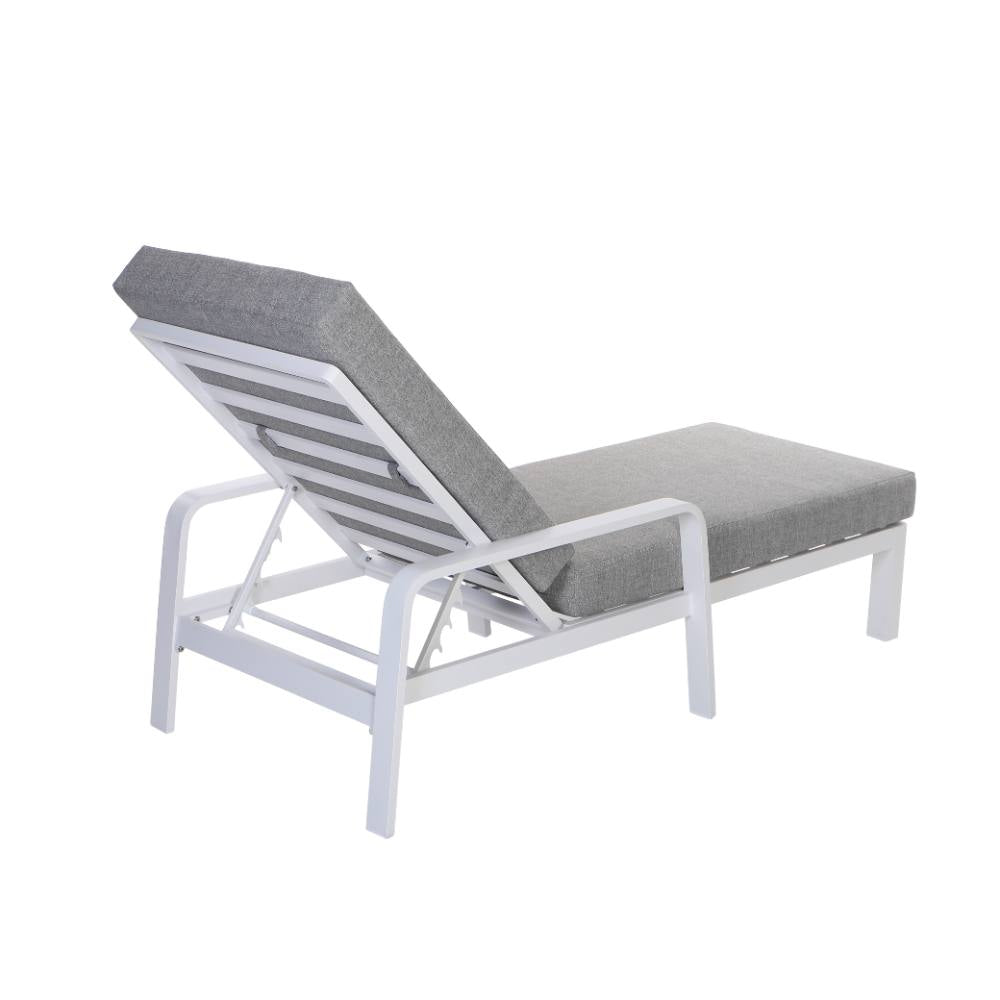 Bondi Sun Lounge with Cushion - White image 10