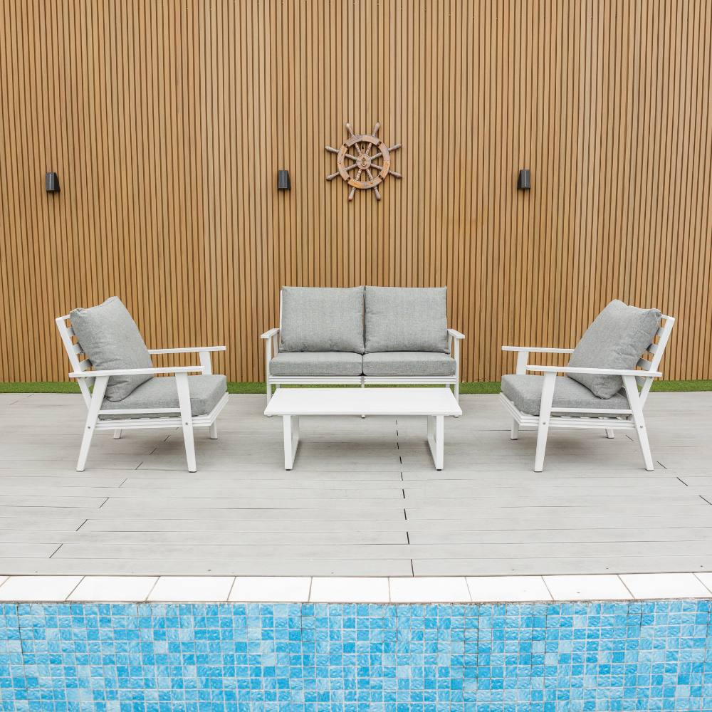 Coogee 4 Piece Lounge White image 2