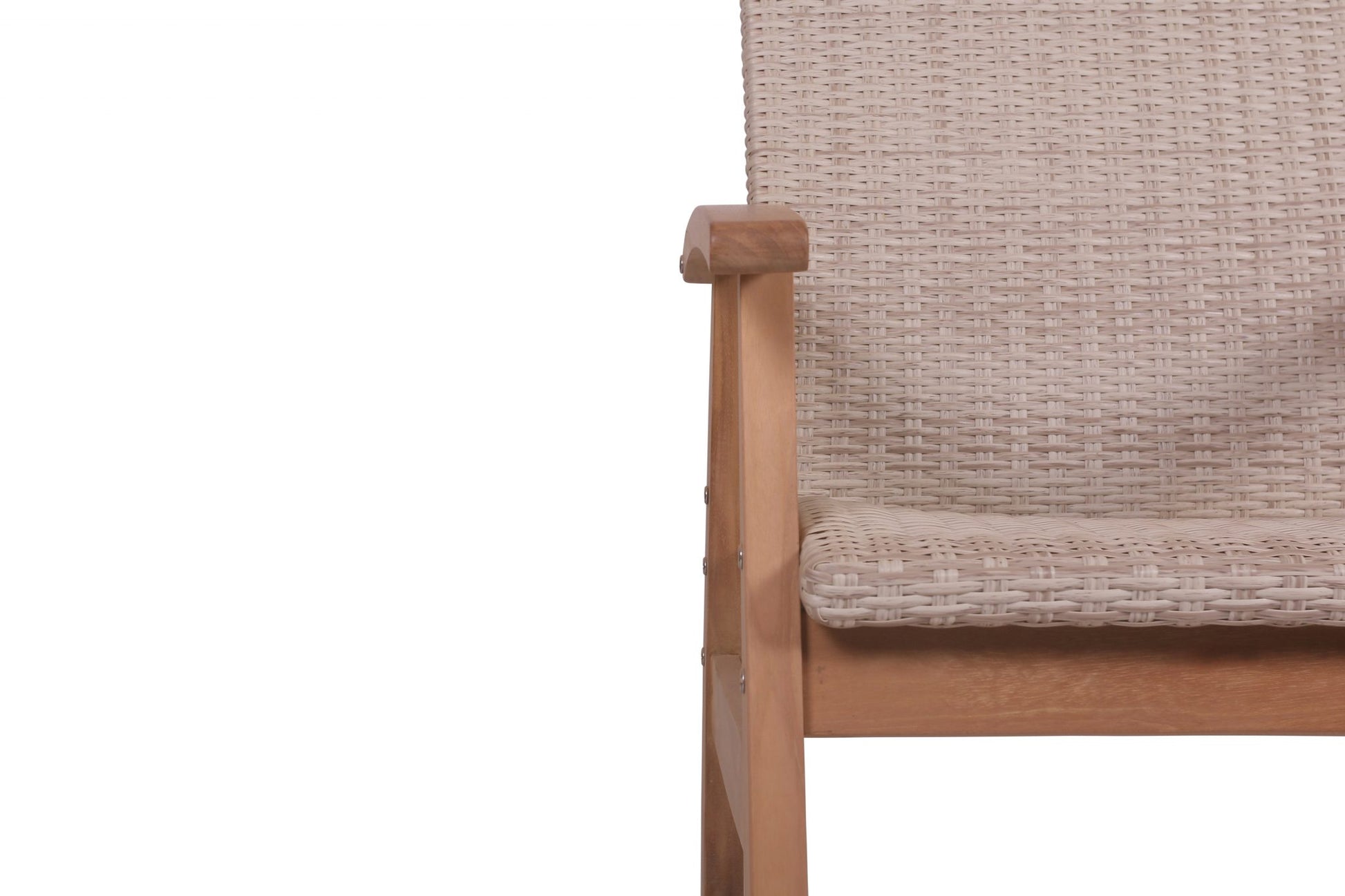 Flinders Wicker Arm Chair - White Wicker image 1