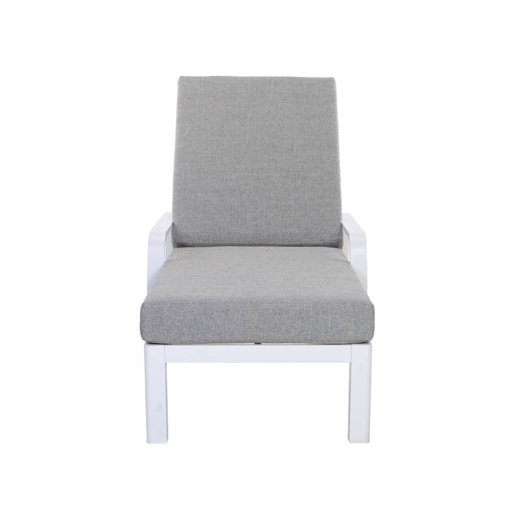 Bondi Sun Lounge with Cushion - White image 15