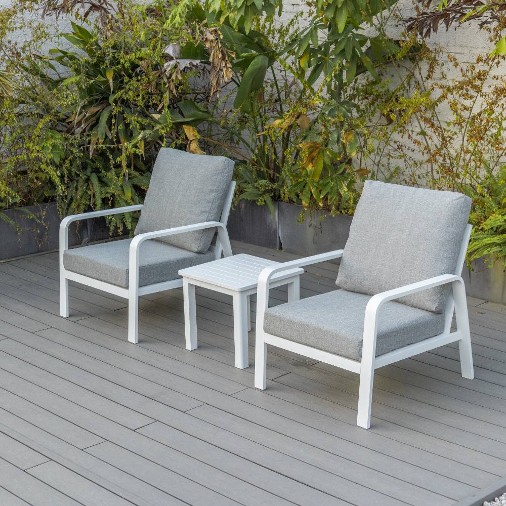 Bondi 3 Piece Lounge - White image 1