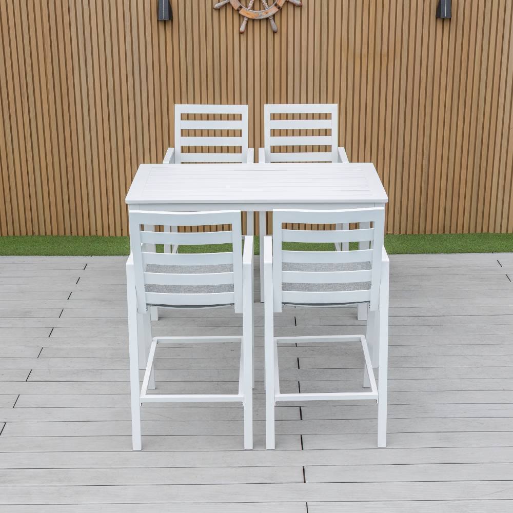 Bondi 5 Piece Bar (140/73) - White image 0