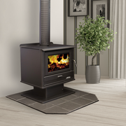 Arrow 2400 Metallic Black Freestanding Wood Heater image 0