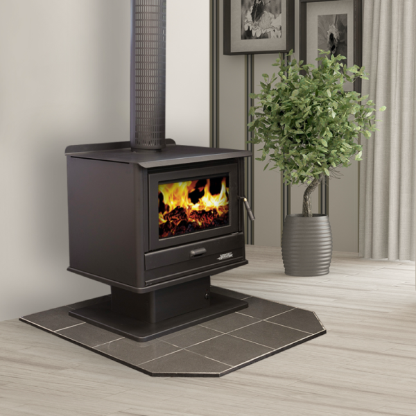 Arrow 2400 Metallic Black Freestanding Wood Heater image 0