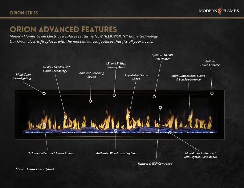 Modern Flame ORION MULTI HELIOVISION FIREPLACE image 2