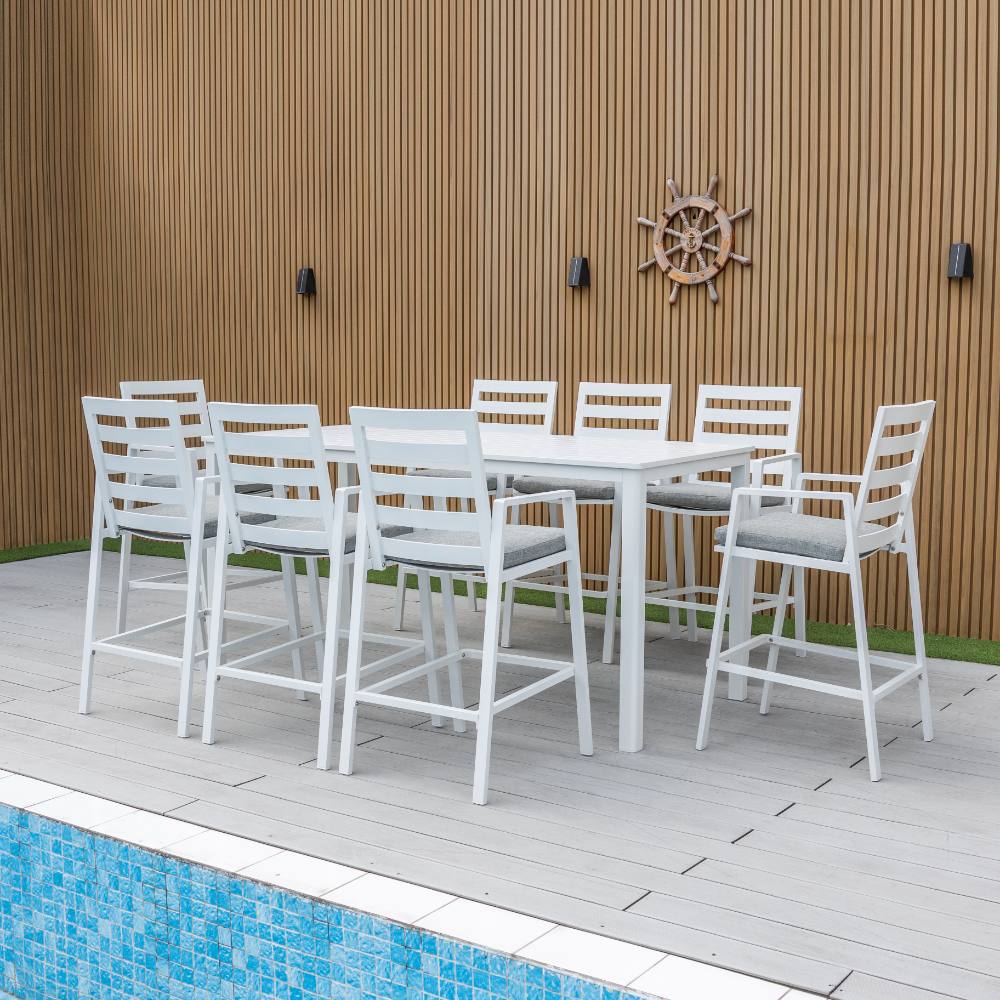 Bondi 9 Piece Bar - White image 7