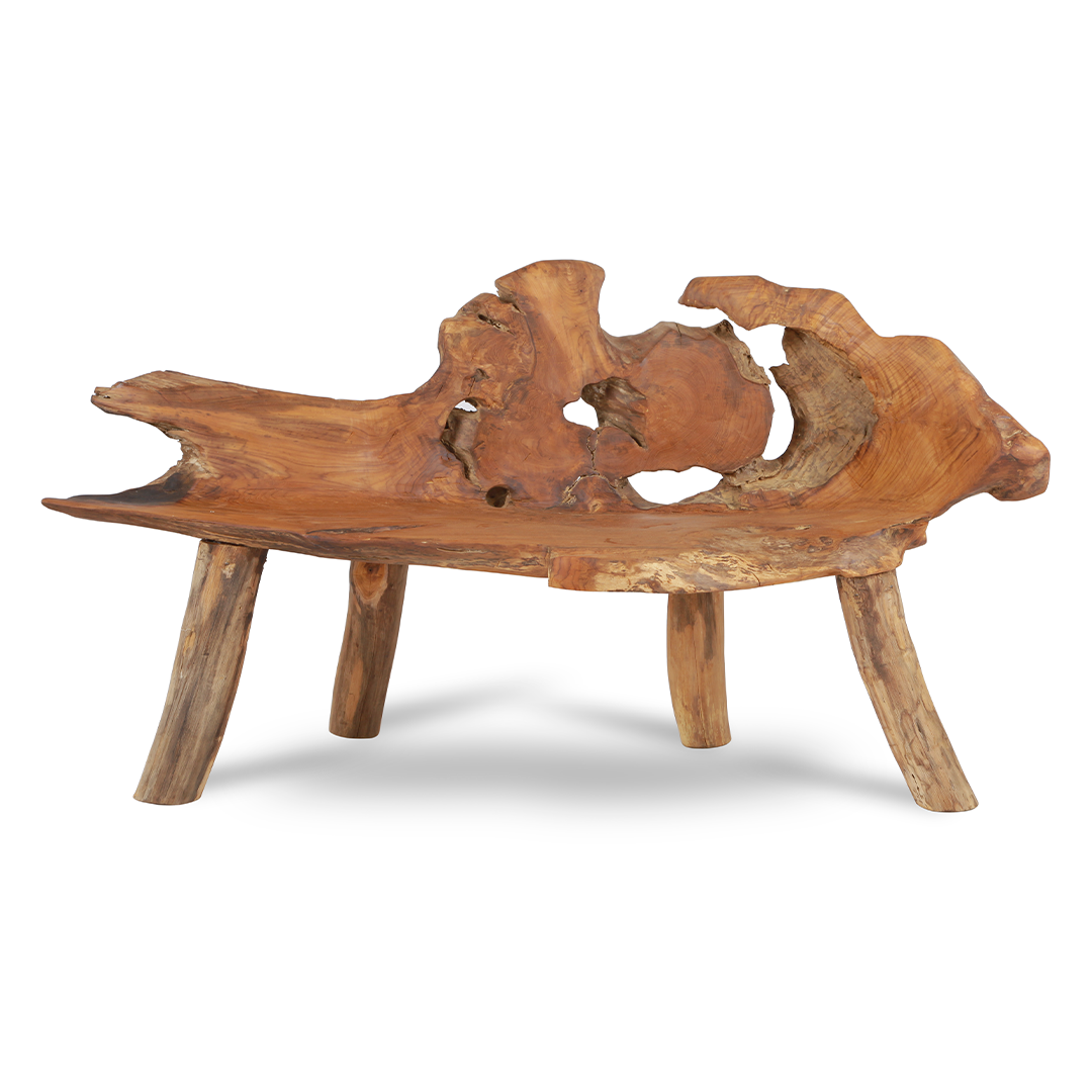 Root Wood Bench - 180-200cm image 0