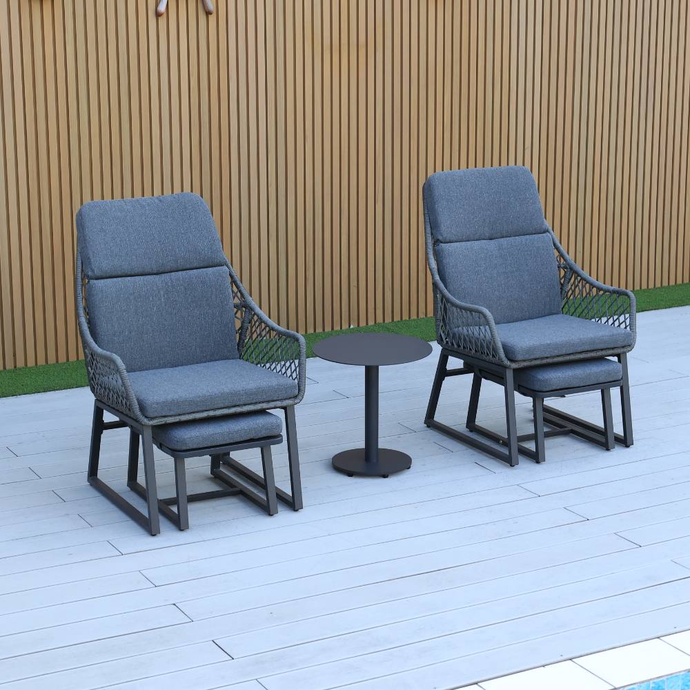 Noosa 5-Piece Chat Setting - Gunmetal image 3