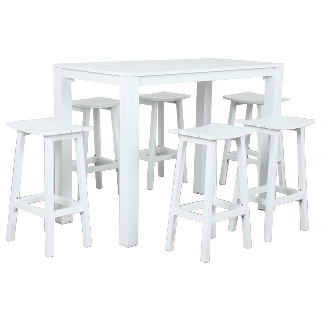 Matzo Aluminium Bar Stool - Matte White - Stool Only image 1