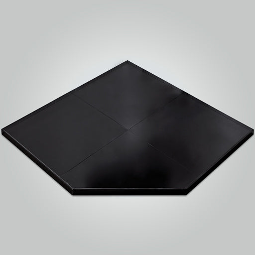 Matte Black Tile Corner Wall Hearth 1425 x 1425 image 0
