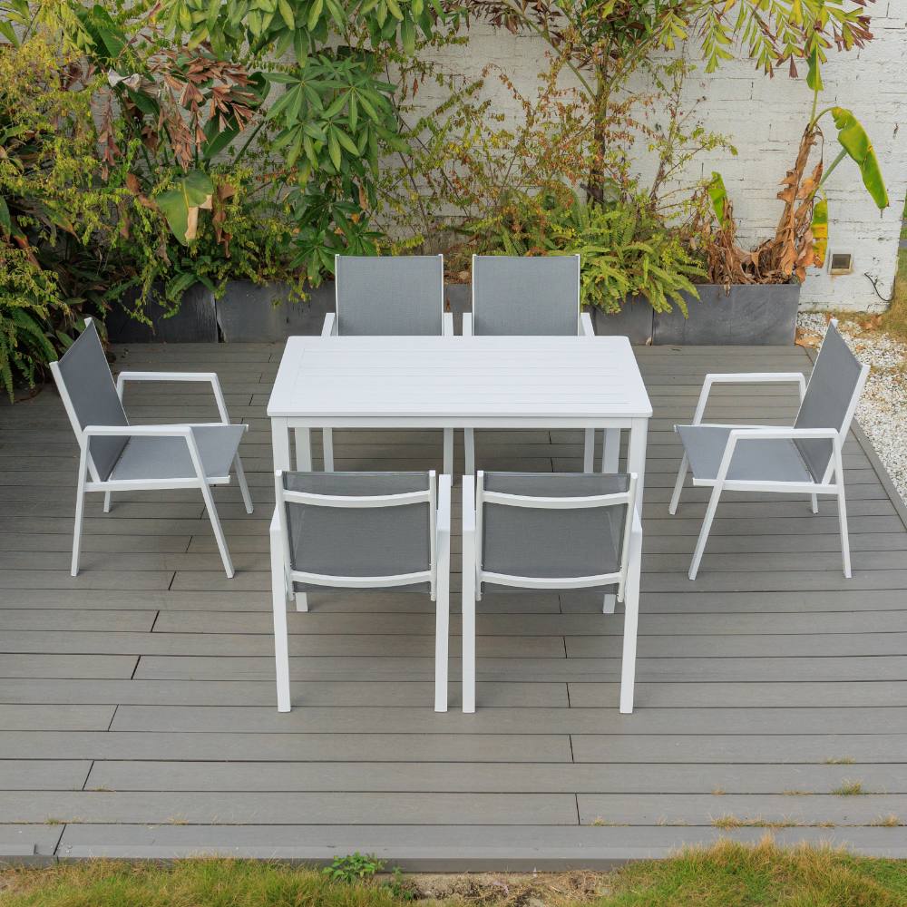 Bondi Sling 7 Piece Dining (140/76) - White image 9