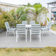 Bondi High Back 7 Piece Dining (160/93) - White image 0