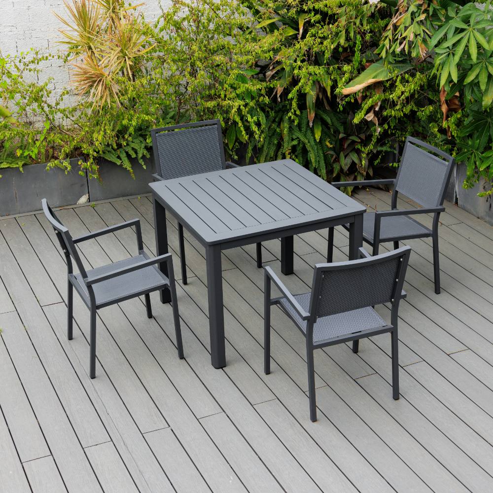 Noosa 5 Piece Dining - Gunmetal image 4