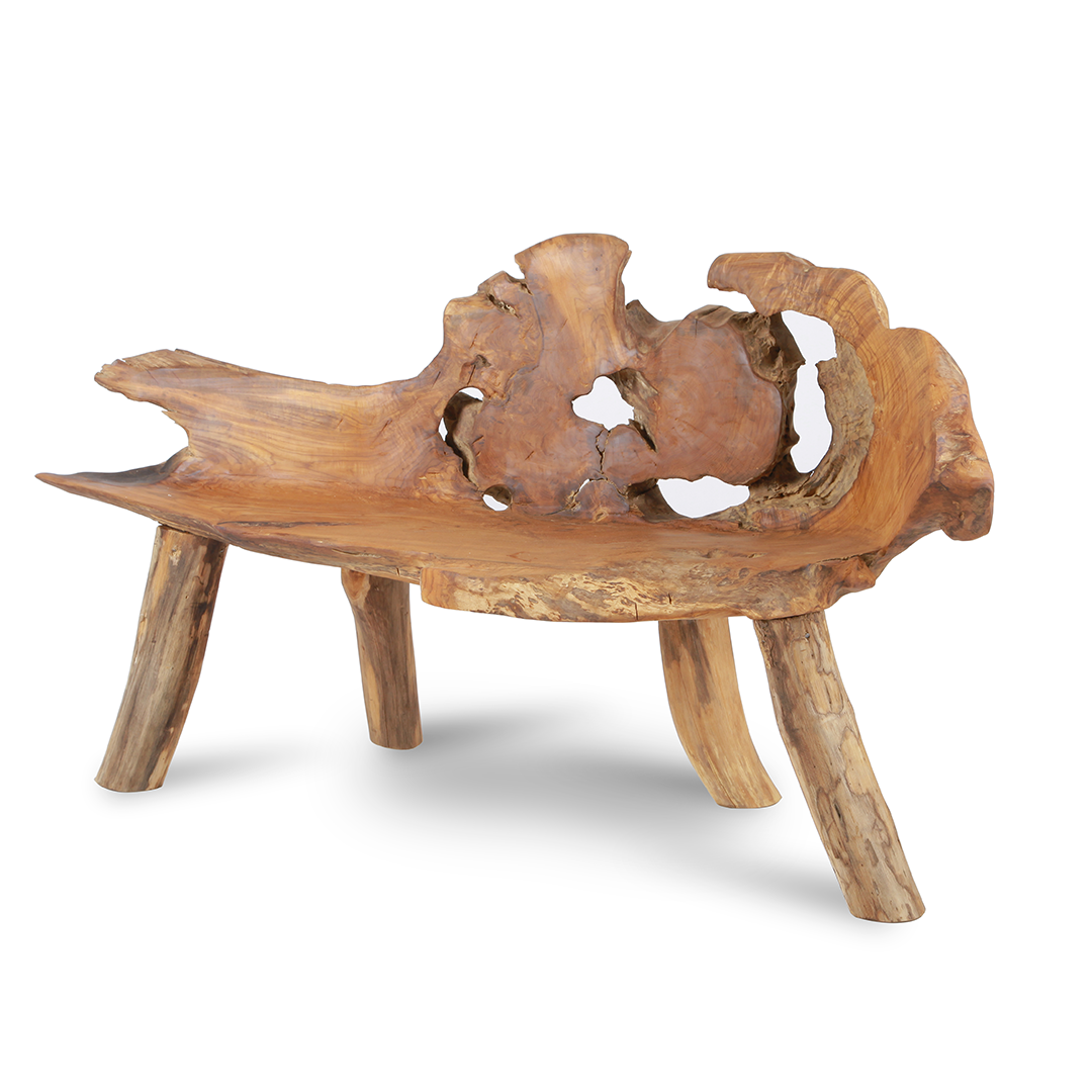 Root Wood Bench - 180-200cm image 1