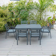 Bondi 7 Piece Dining (160/93) - Gunmetal image 0