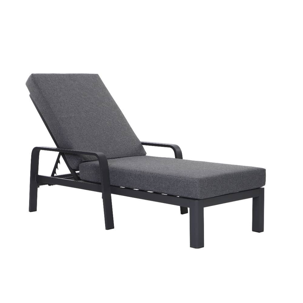 Bondi Sun Lounge with Cushion - Gunmetal image 13