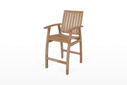 Flinders Teak Timber Bar Chair image 0