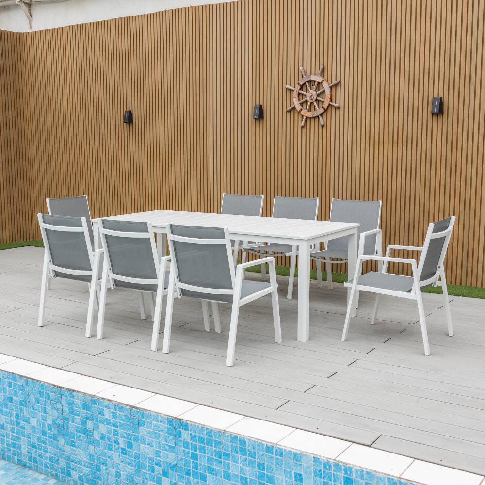 Bondi Sling 9 Piece Dining - White image 3