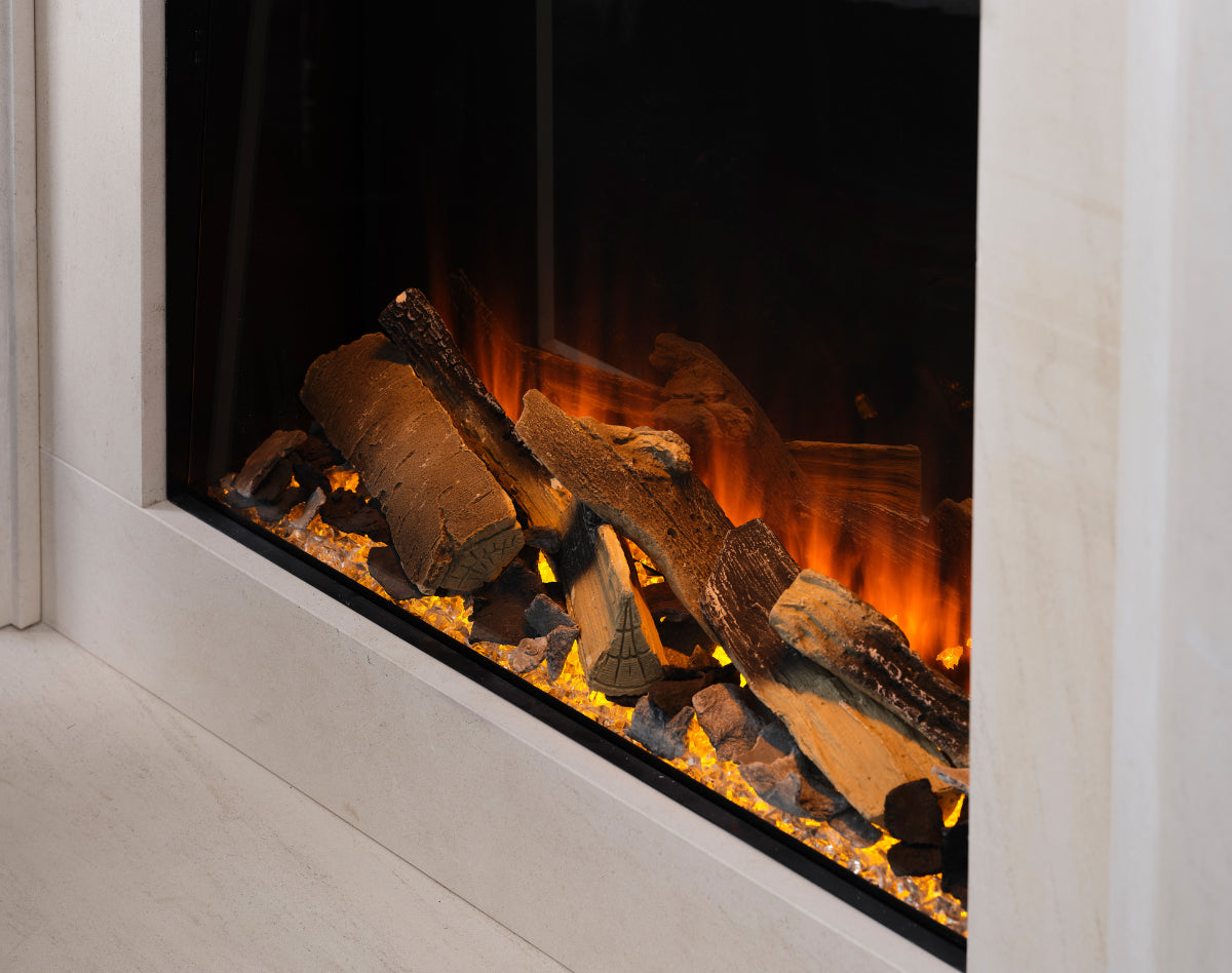 New Forest 650SQ Electric Fire with deluxe Real Logs image 4
