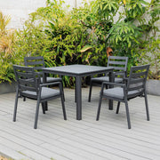 Bondi 5 Piece Dining - Gunmetal image 0