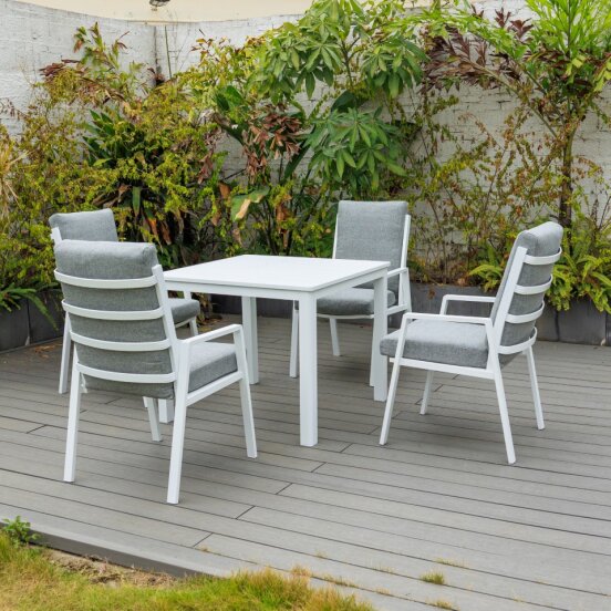 Bondi Highback 5-Piece Dining - White image 2