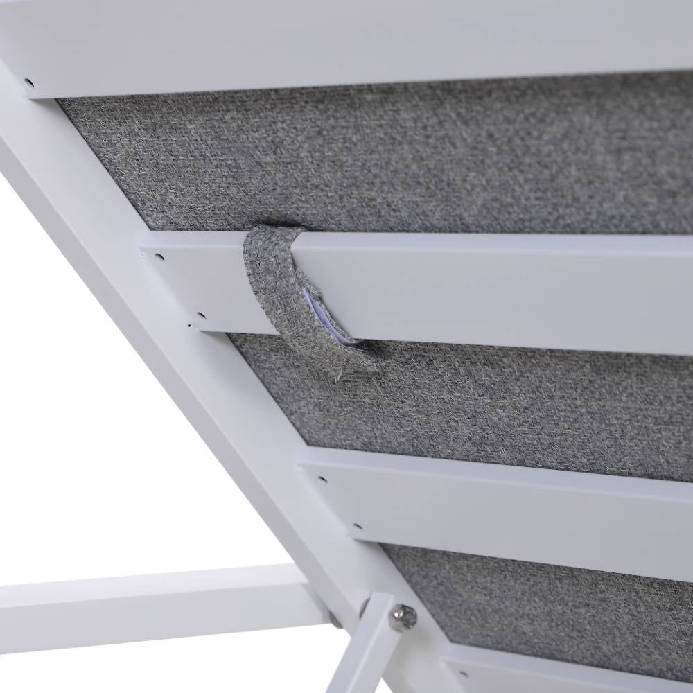 Bondi Sun Lounge with Cushion - White image 12