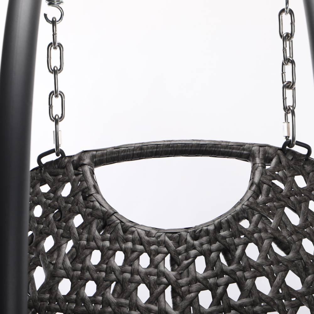 Dubai Double Swinging Chair - Charcoal Wicker image 5
