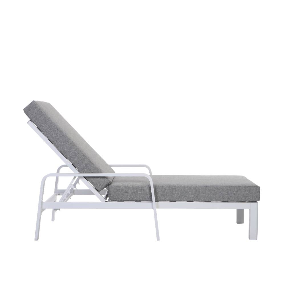 Bondi Sun Lounge with Cushion - White image 23
