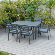 Bondi 7 Piece Dining Setting - Gunmetal image 0