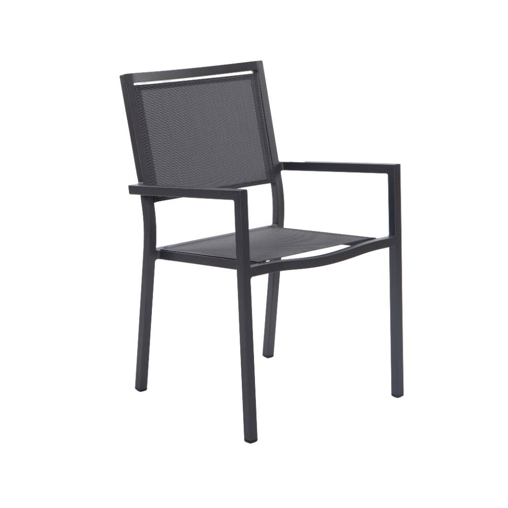 Noosa Sling Dining Chair - Gunmetal image 0