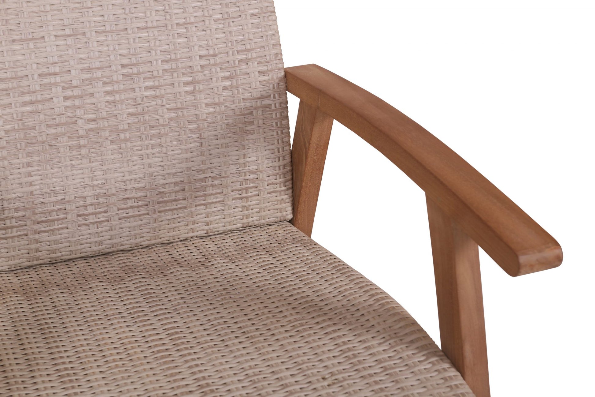 Flinders Wicker Arm Chair - White Wicker image 2