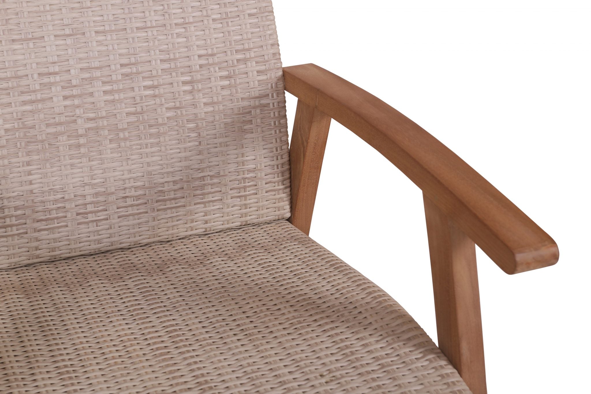 Flinders Wicker Arm Chair - White Wicker image 2