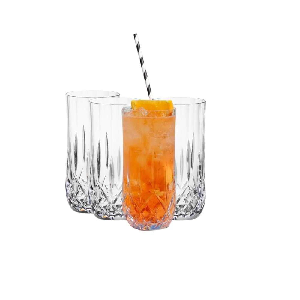 Unbreakable Cut Crystal Highball Glass 380Ml - 4 Pack image 0