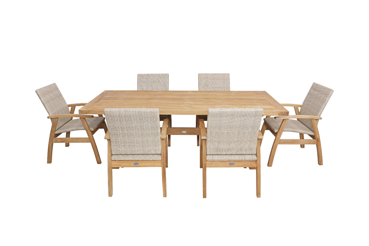 Alexander 7 Piece Teak Dining Setting image 3
