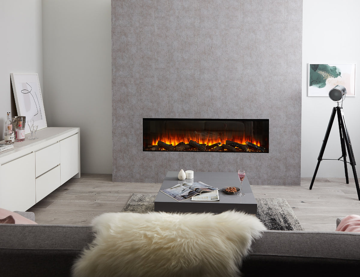 New Forest 1600 Electric Fire with Deluxe Real Logs image 1