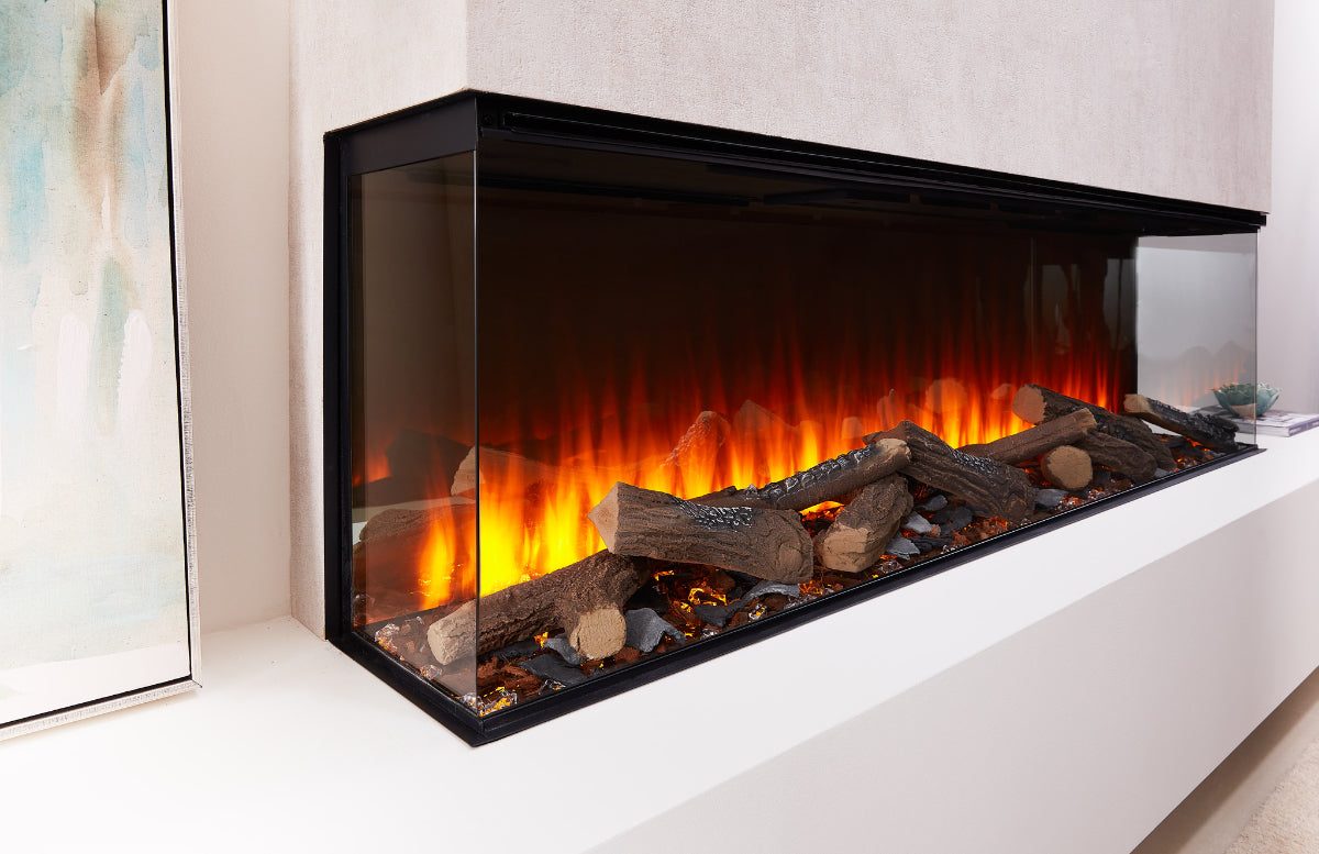 New Forest 1200 Electric Fire with Real Logs image 4